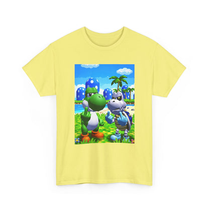 Yoshi And Dry Bones Flipping Off Tee