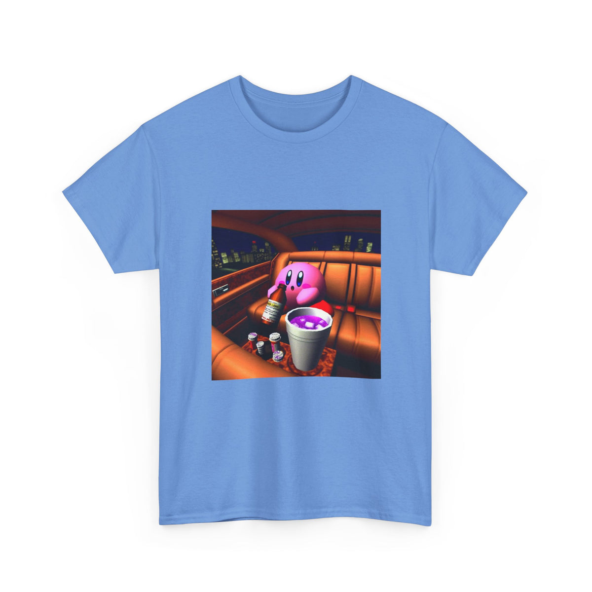 Kirby Sipping Lean In The Car Tee