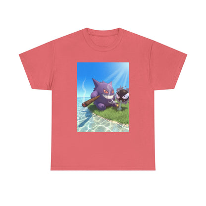 Gengar and Gastly Getting High Beachside