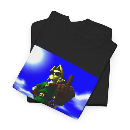 Cool Link Flipping The Bird Tee