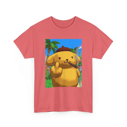 Pompompurin Smoking Blunt Flipping Bird Tee