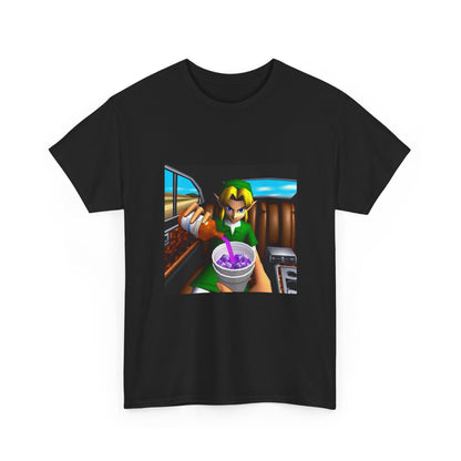 N64 Link Pouring Purple Lean Tee