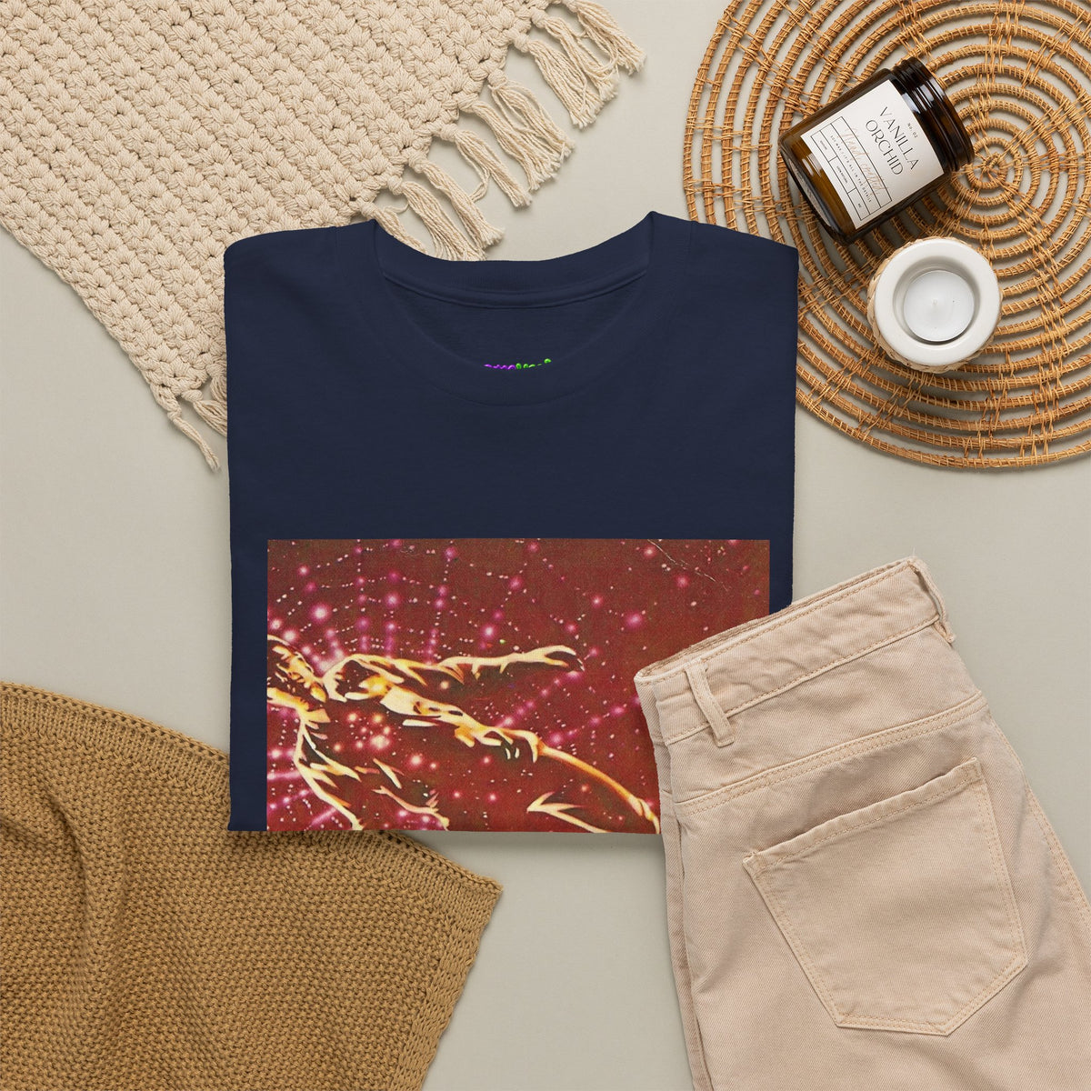 Dispersed Text Graphic Tee