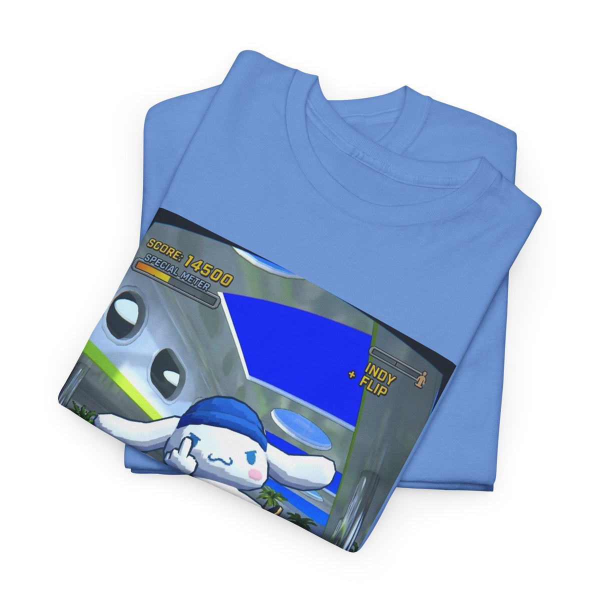 Skater Cloud Dog Flipping Bird Tee