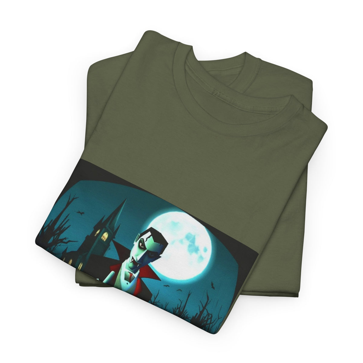 Vampire Giving The Finger In Cemetery Tee