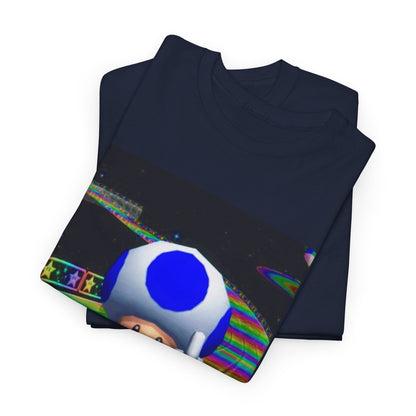 Blue Toad Flipping Off On Rainbow Road Tee