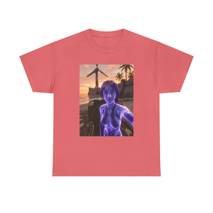 Cortana's Beach Sunset Selfie Tee