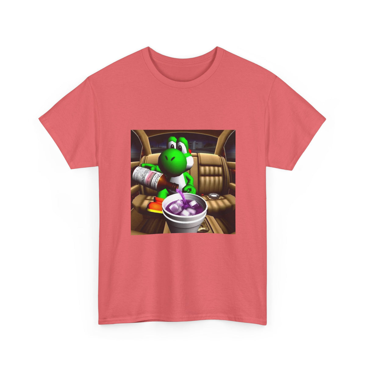Yoshi Pouring Lean In Car Tee
