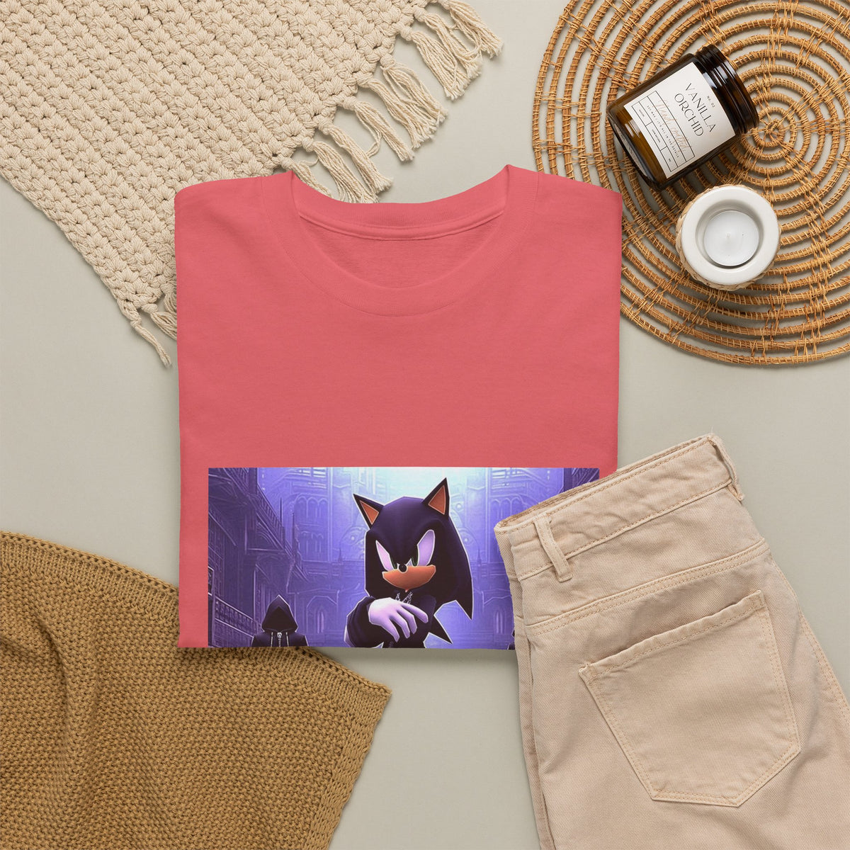 Dripped Abstract Design Tee