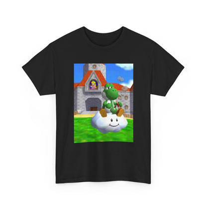 Yoshi Chilling On A Cloud With A Bong