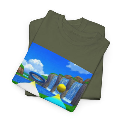 Chao Flipping Off On Green Hills Tee