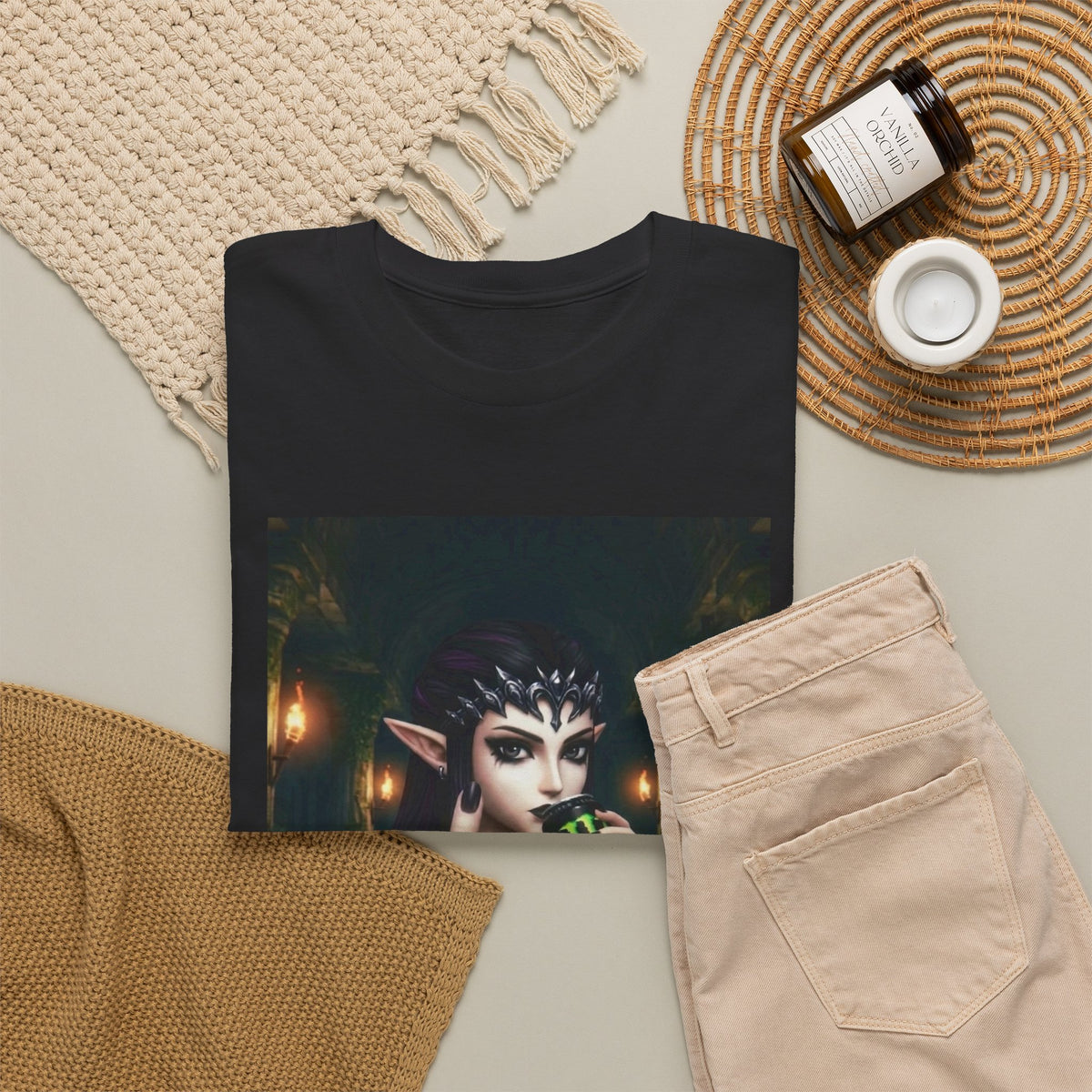 Edgy Elf Queen Flips You Off Tee