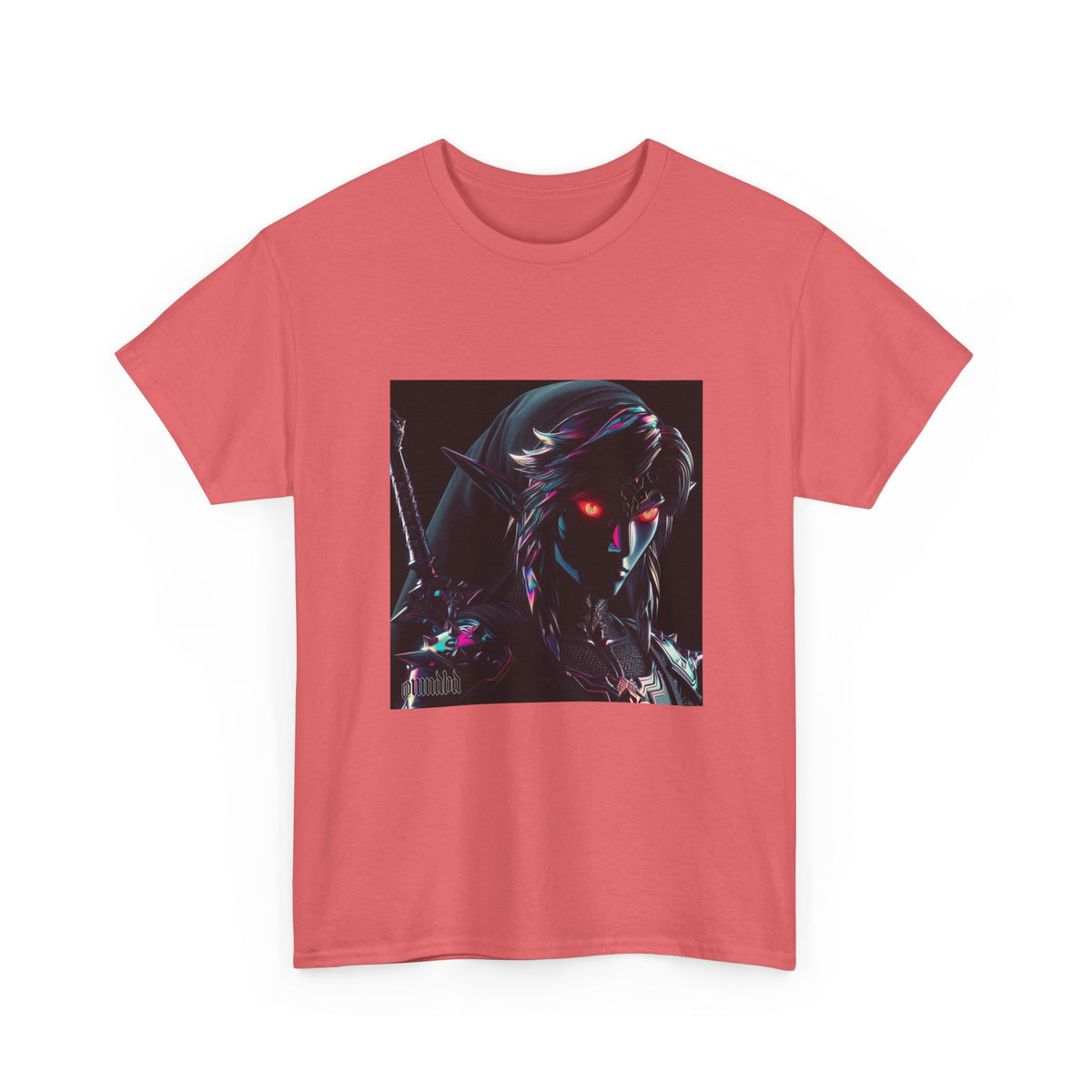 Chrome Dark Elf With Glowing Eyes Tee