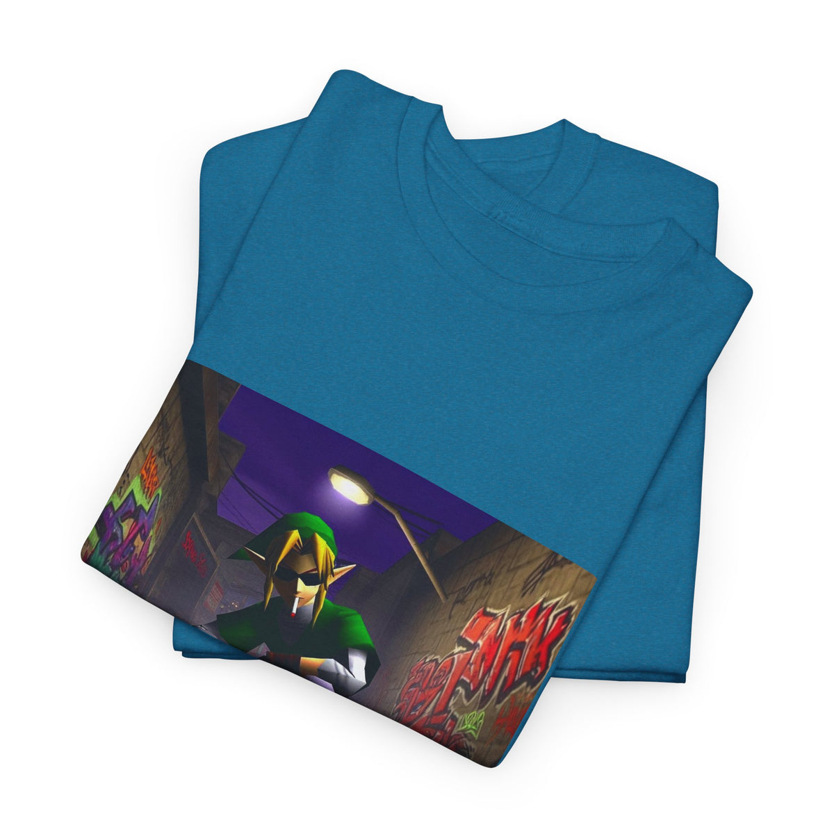 Skater Elf Smoking In Alleyway Tee