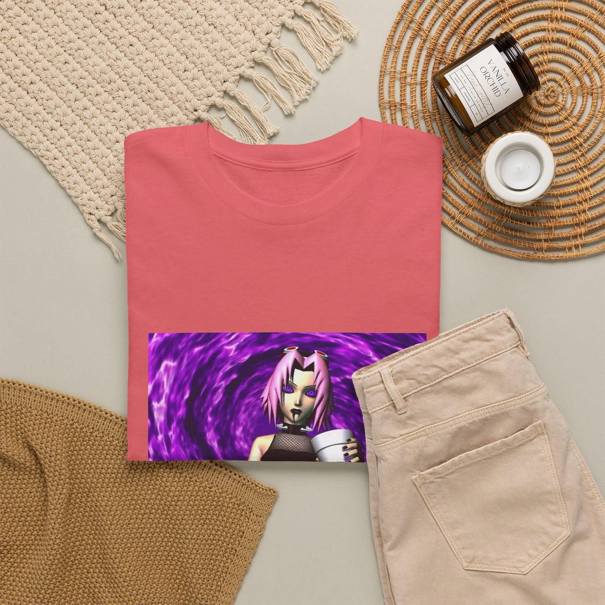 Goth Sakura With Purple Drank Tee