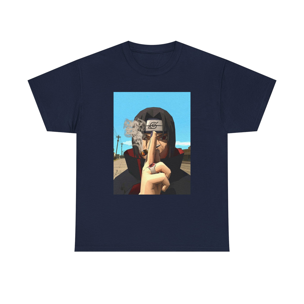 Itachi Uchiha Smoking Cigar Streetwear Tee