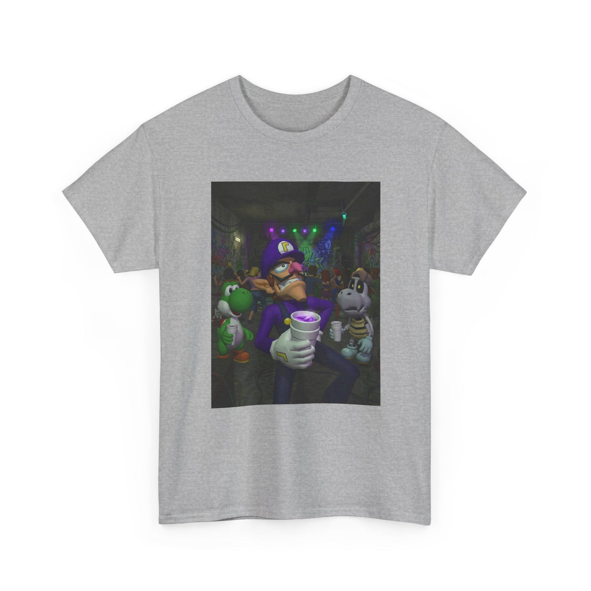 Waluigi, Yoshi, And Dry Bones Clubbin' Tee