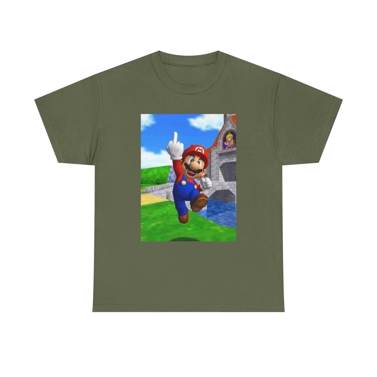 Mario Giving The Middle Finger Tee
