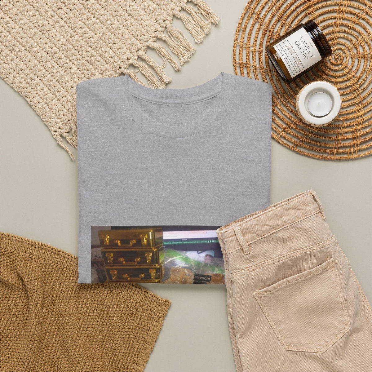 Gold Briefcase Stash Tee