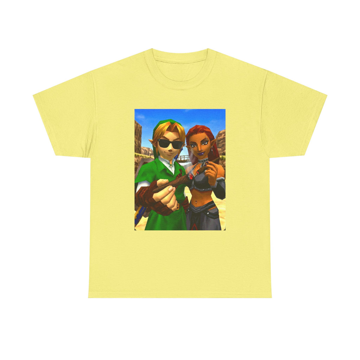 Link And Gerudo Blazing Out West Tee