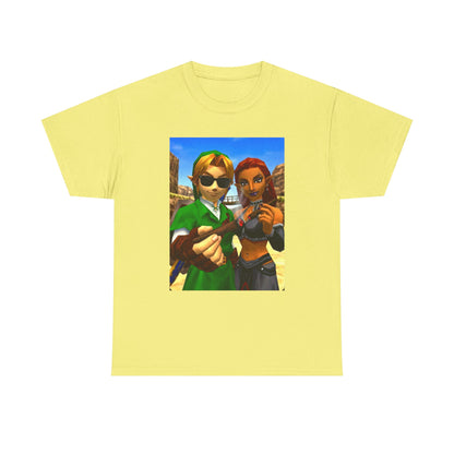 Link And Gerudo Blazing Out West Tee