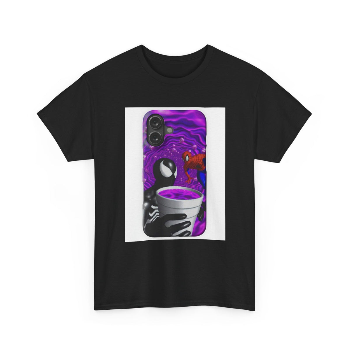 Venom & Spider-Man In A Purple Vortex