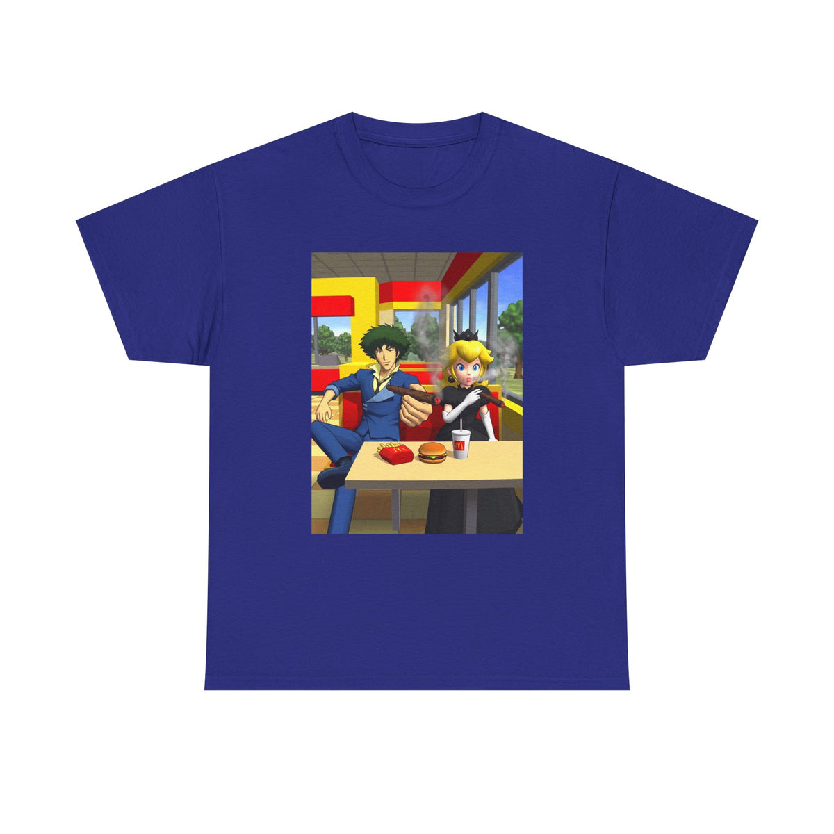 Spike Spiegel And Dark Peach Chilling Tee