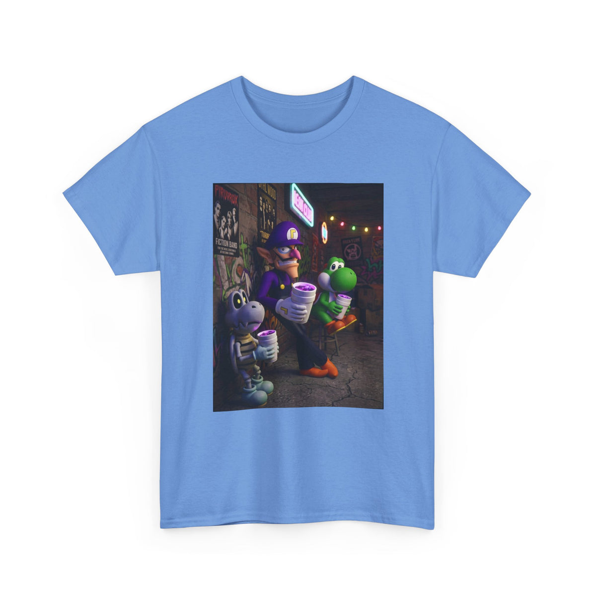 Waluigi, Yoshi, And Dry Bones Leanin' Chill Tee