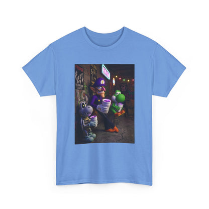 Waluigi, Yoshi, And Dry Bones Leanin' Chill Tee