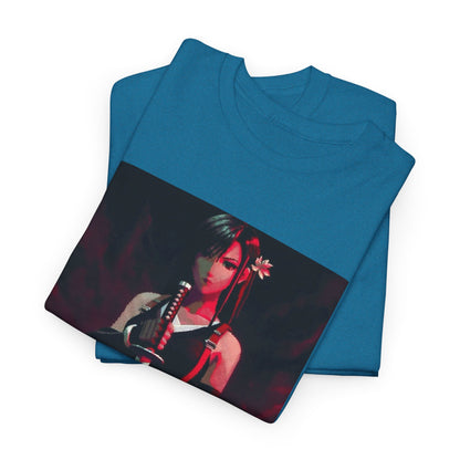 Pixel Tifa Lockhart With Katana Tee