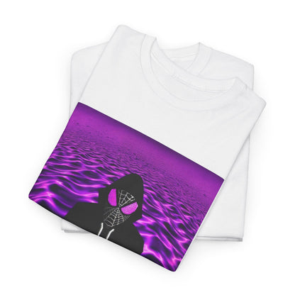 Spider-Hoodie With Purple Swirls Tee