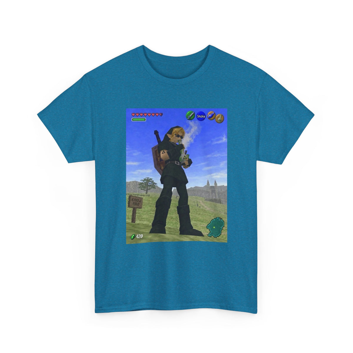 Dark Link Hitting The Bong Tee