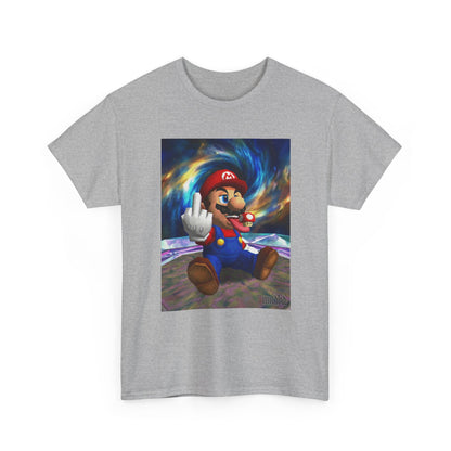 Mario Showing Middle Finger With Mushroom