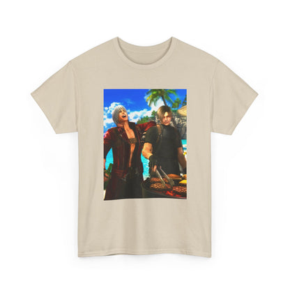 Dante and Leon Grilling on the Beach Tee