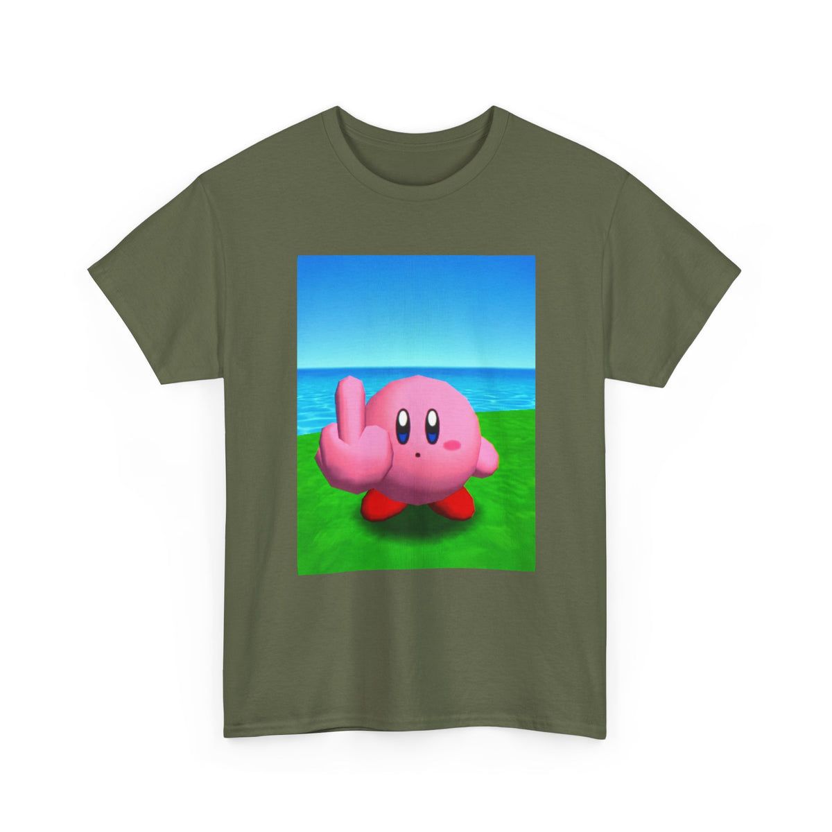 Kirby Flipping The Bird Tee (Design 5)