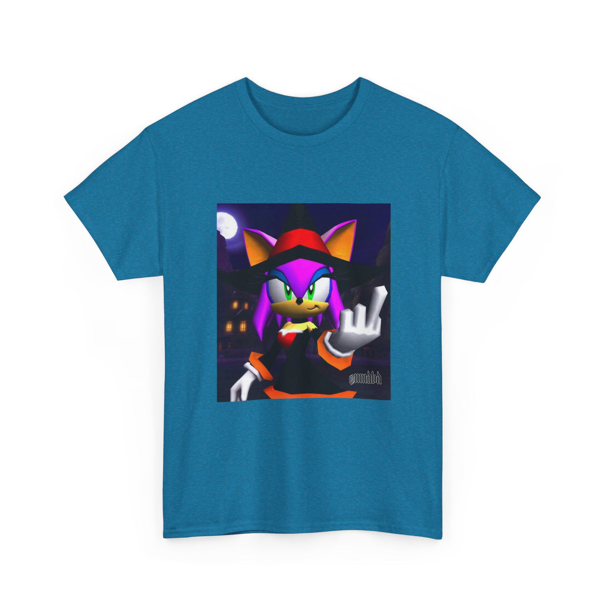 Witchy Sonic Character Giving Middle Finger