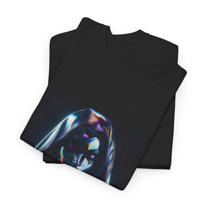 Holographic Raven Sorceress Shimmers Mysteriously