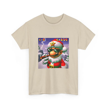 Cool Mario Santa Smoking Cigar Tee