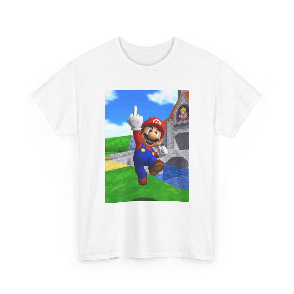 Mario Giving The Middle Finger Tee