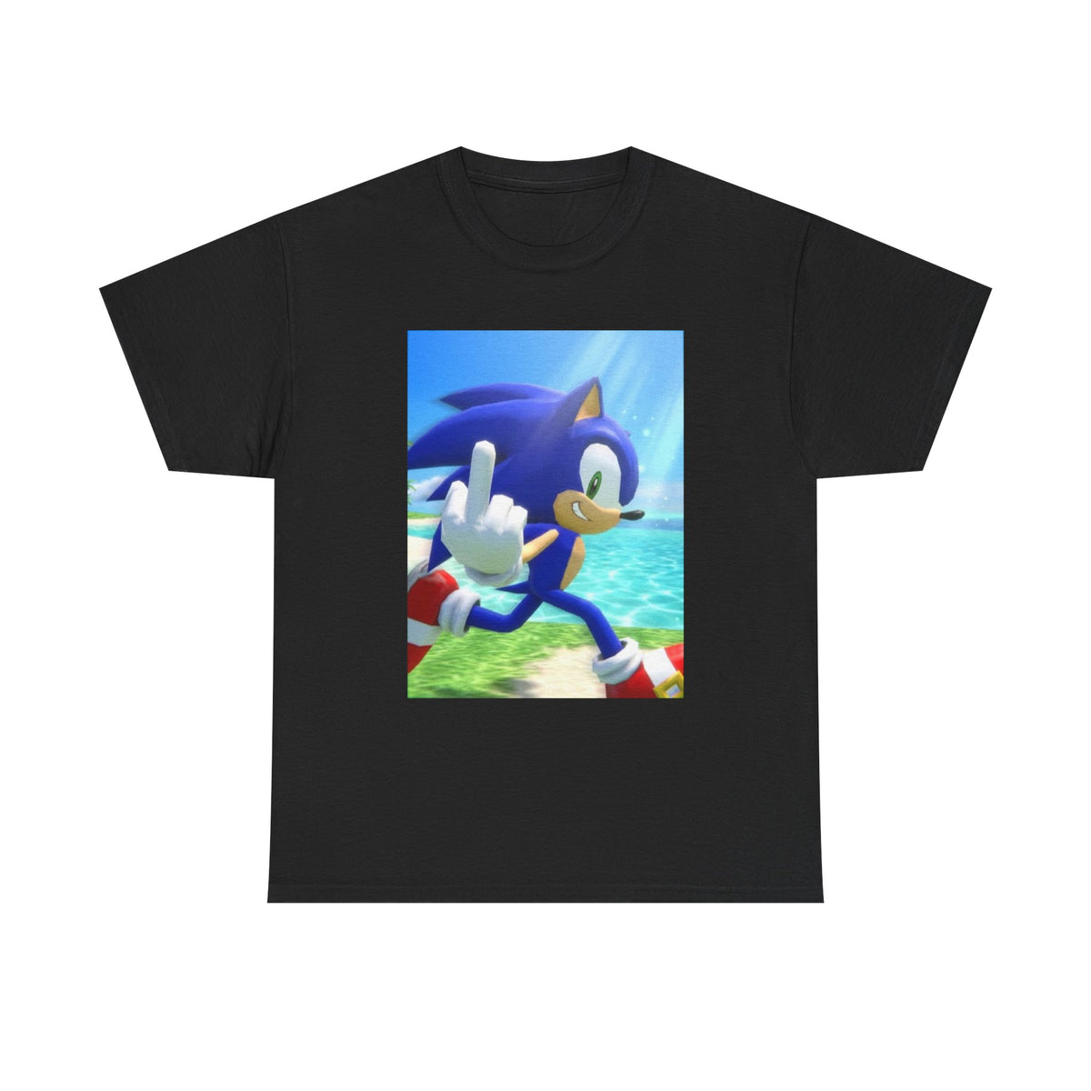Sonic Gives The Finger Tropical Tee
