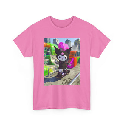 Skater Kuromi Giving The Finger Tee