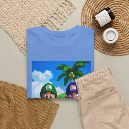 Luigi and Waluigi Flipping The Bird Tee