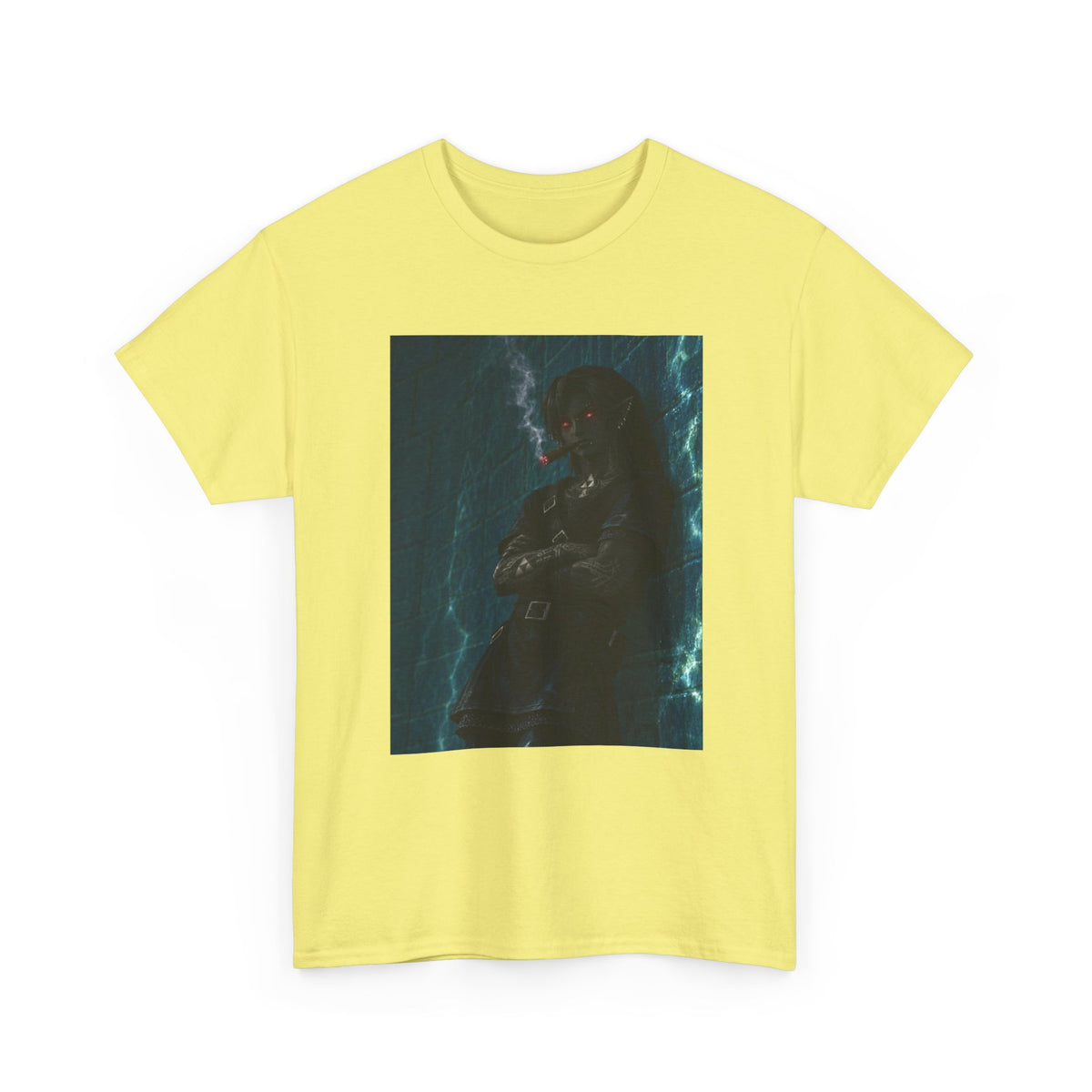 Dark Link Smoking A Lit Cigar Tee