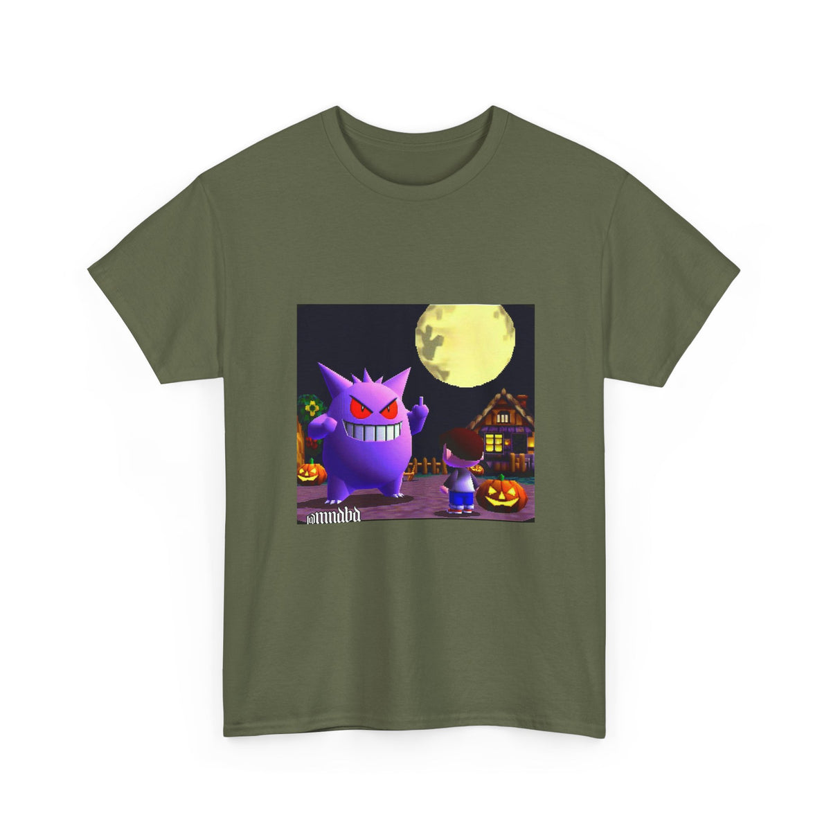 Gengar Flipping Off Villager At Night