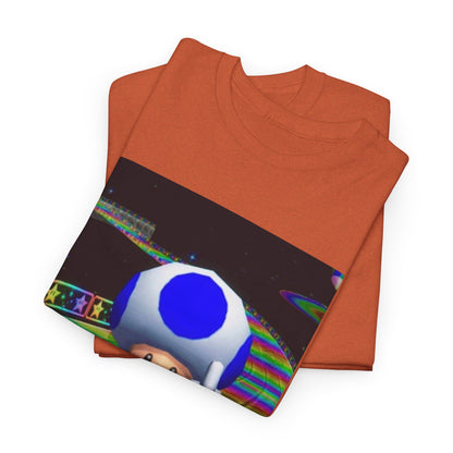 Blue Toad Flipping Off On Rainbow Road Tee