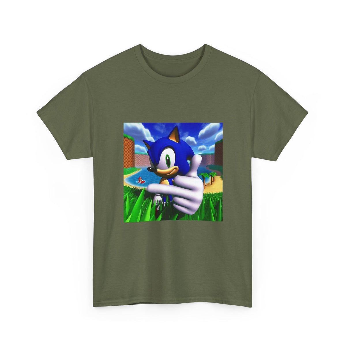 Sonic Giving Thumbs Up With Mario