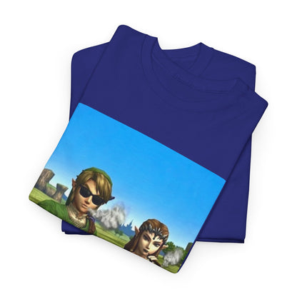 Link And Zelda Chilling With Blunts Tee