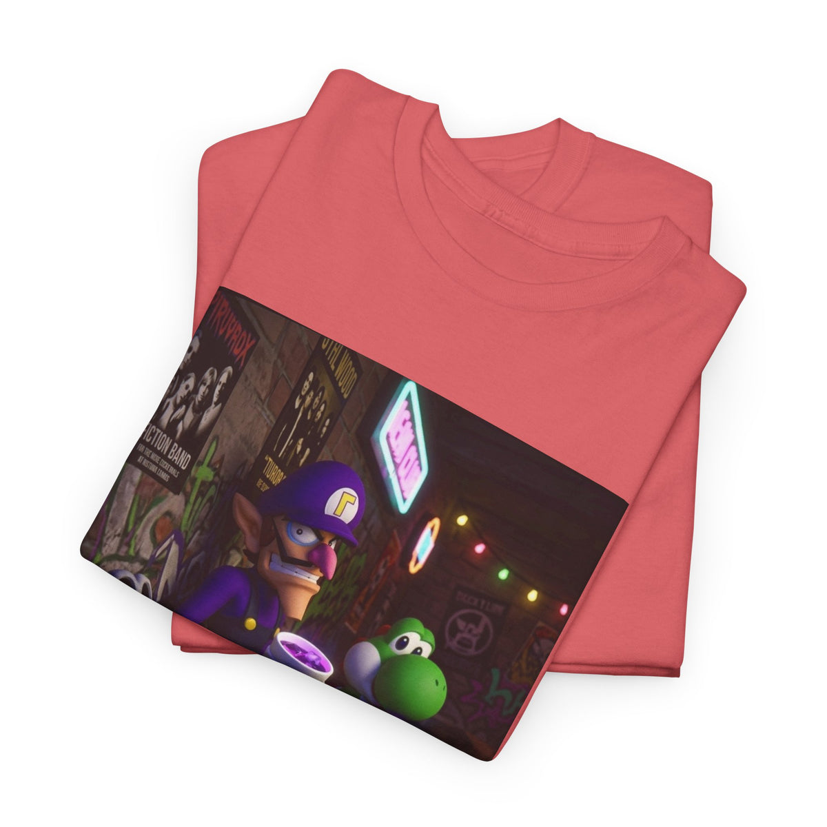 Waluigi, Yoshi, And Dry Bones Leanin' Chill Tee