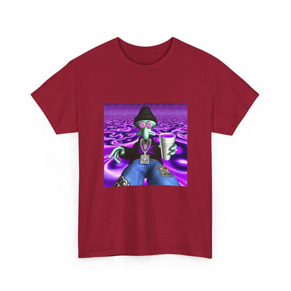 Squidward Sipping Lean In A Purple Haze
