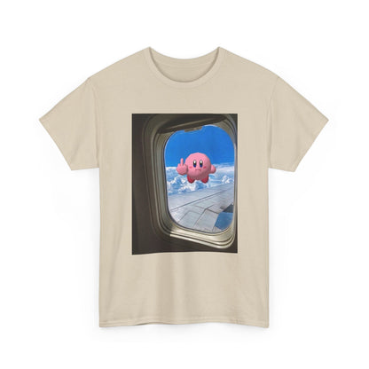 Kirby Flipping Off Airplane Window Tee